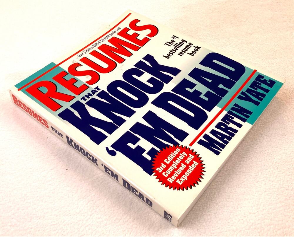 Resumes That Knock ’Em Dead Vintage Softcover Martin Yate ISBN 1558508171